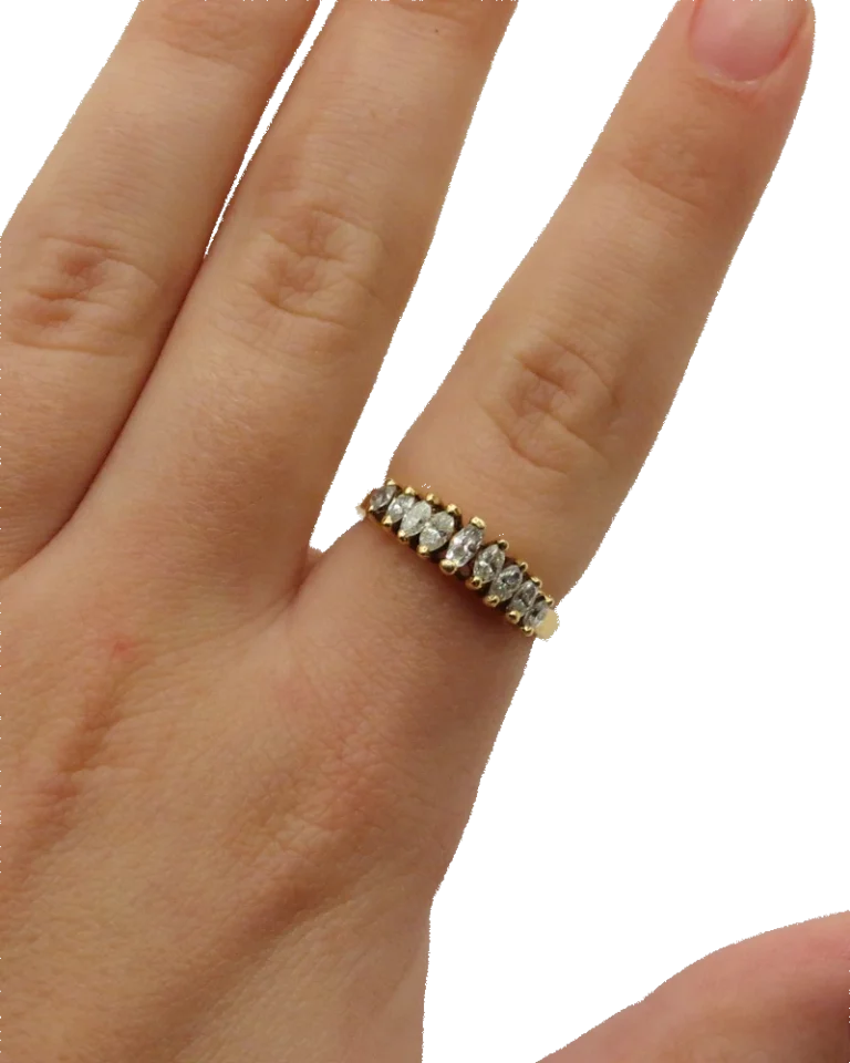marquise-diamond-band