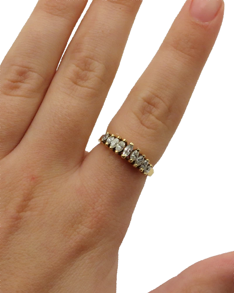 marquise-diamond-band