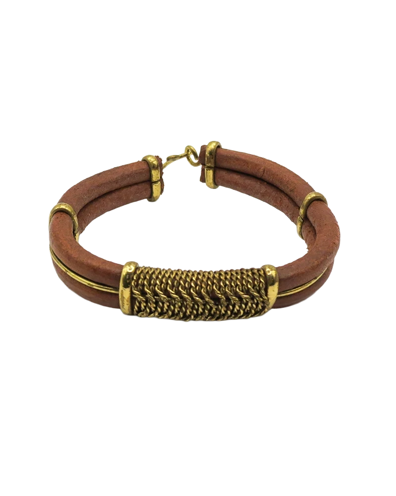 gold-leather-bangle